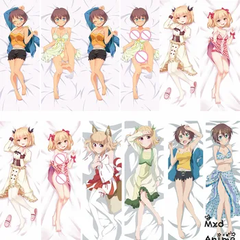 

Anime NEW GAME! Yun Iijima & Hajime Shinoda Dakimakura throw pillow cover case hugging Body pillowcase