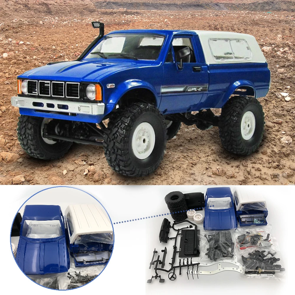 WPL 1:16 C24 RC автомобиль 4WD радио управление внедорожный мини автомобиль RTR и комплект Рок Гусеничный электрический багги движущаяся машина RC Автомобили Дети играть автомобиль