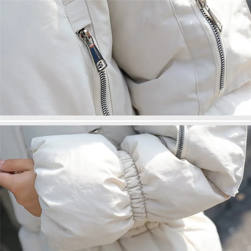 Fashion coats and jackets women winter ladies coats Winter Coat Faux Fur Hooded Thick Warm Slim Jacket Short Overcoat O15#N (6)