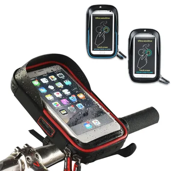 

Bicycle Bike Motorcycle Phone Holder Waterproof Case Cover Bag Handlebar Mount Stand Bracket Mobile Phone Smartphone Accessory