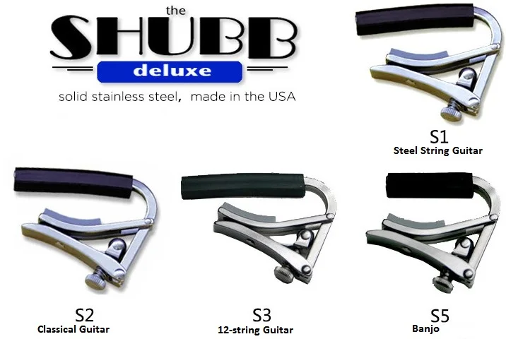 Shubb Deluxe S серии стальные струны гитара Capo S1 S2 S3 S5 для акустической/классической/12
