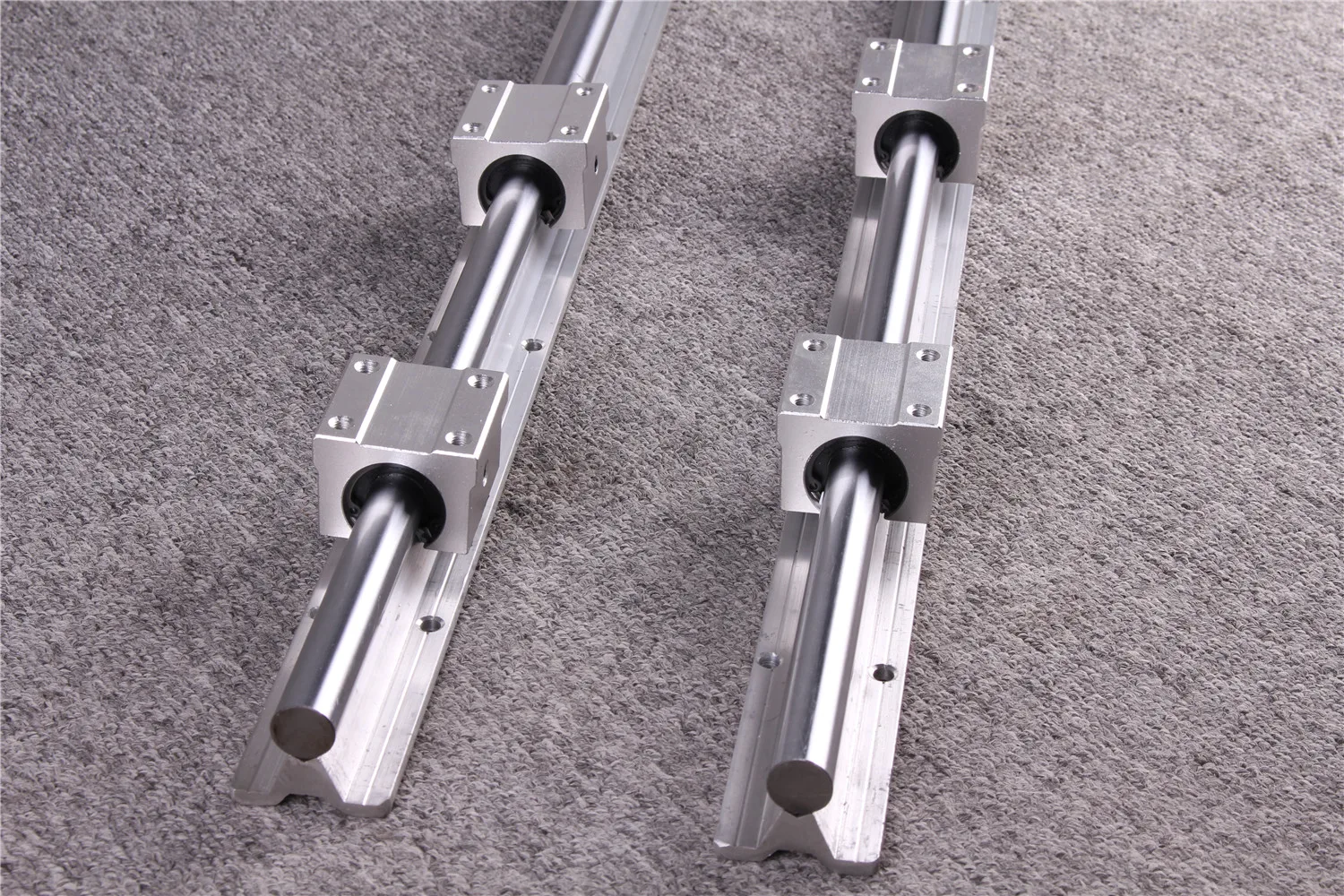 

2Pcs 25mm SBR25 L300-1500mm Fully Supported Linear Rail Slide Shaft Rod + 4Pcs SBR25UU