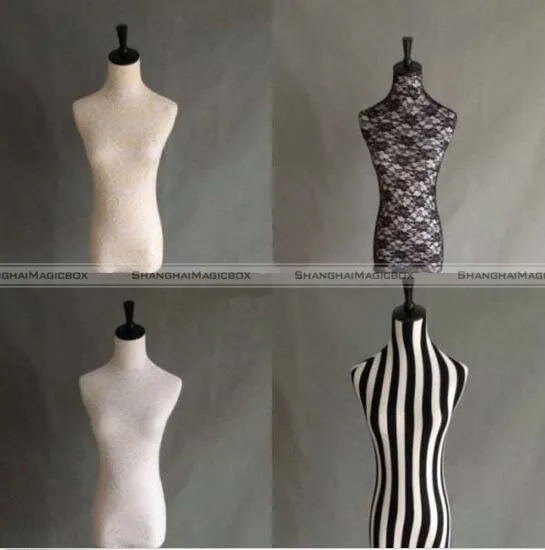 Lace Halfbody Mannequin Cover Model Dummy Top Cover Dress 4 Colors Home