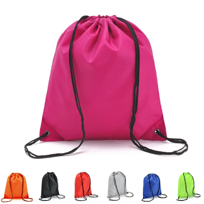 

2019 Unisex String Drawstring Travel Backpack Bag Cinch Sack School Tote Gym Bag Sports Pack