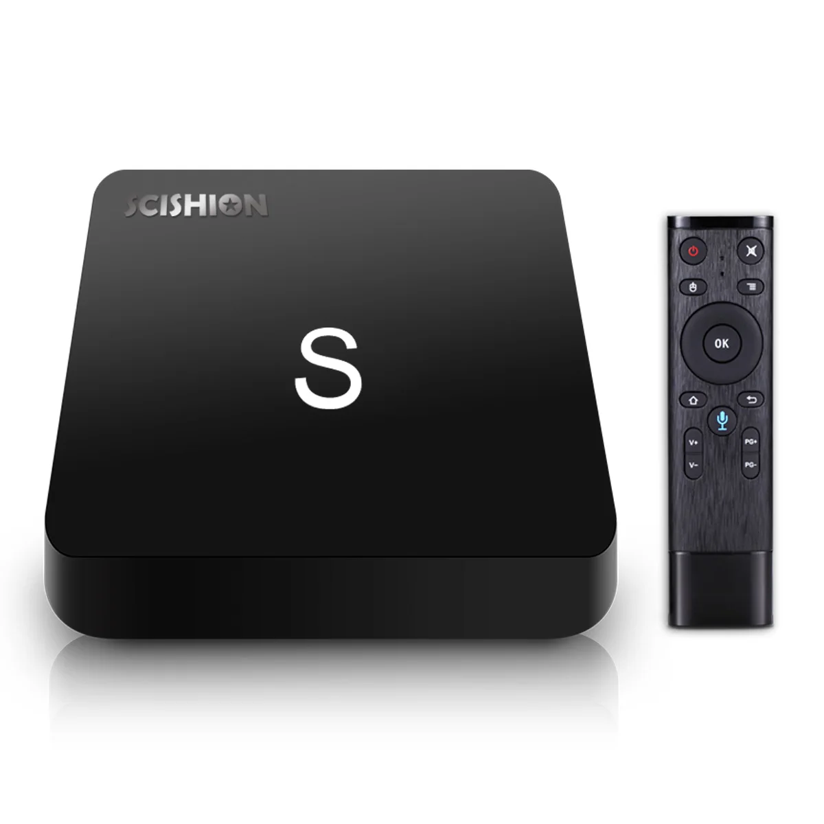 

SCISHION Model S TV Box RK3229 Android 8.1 2GB RAM 16GB ROM 2.4G WiFi 100Mbps Smart TV BOX With Voice Remote