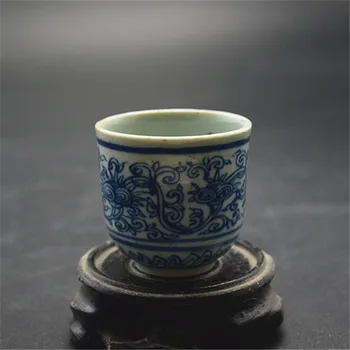 

Daming underglaze stria imitation porcelain antique collection cup Kung Fu small wholesale commodity Jing Rong porcelain