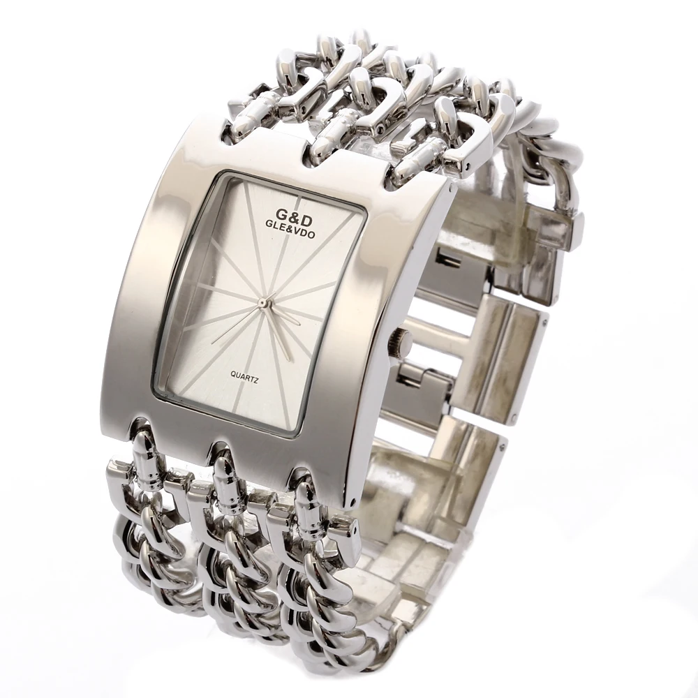 G D Luxury Golden Women s Quartz Wristwatch Women s Bracelet Watch Relogio Feminino Women Dress