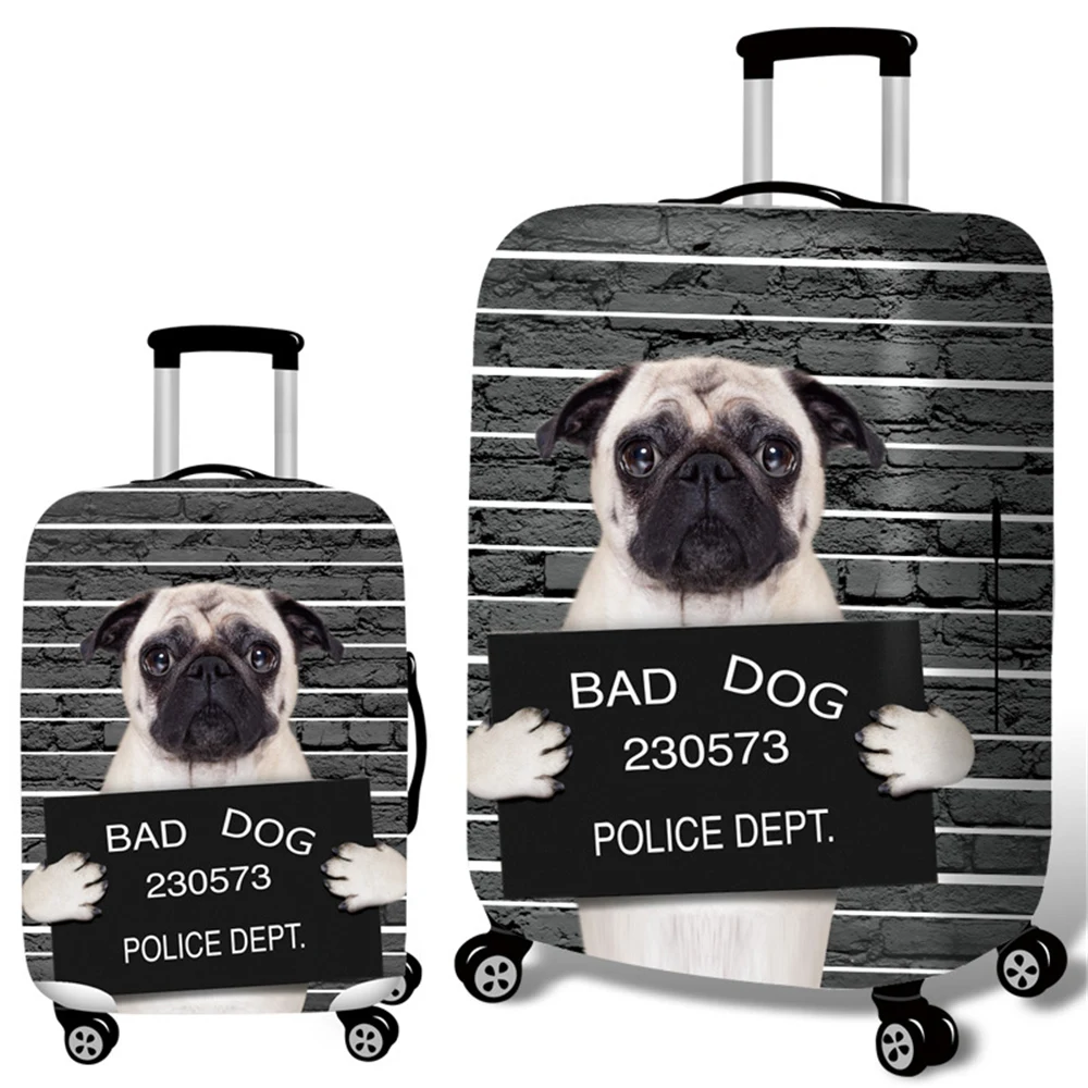 

Durable high-elastic trunk lid car cover for travel cute 3D dog pattern