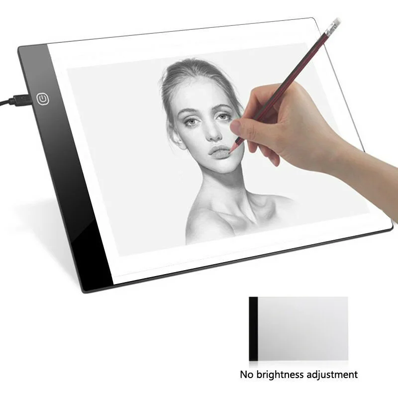 

A4 Digital Drawing Graphic Board LED Light Box Tracing Copy Board Painting Writing Board Pad Table for Kids no Dimming