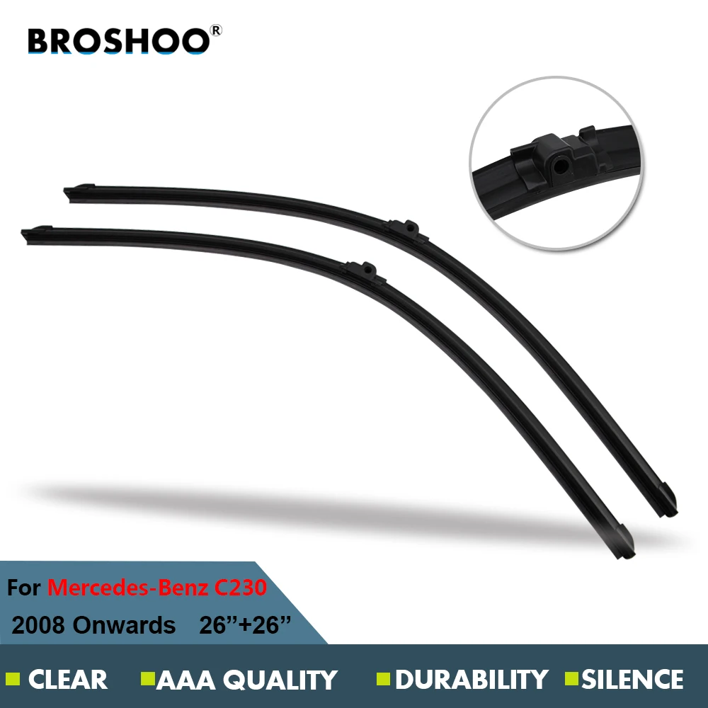 BROSHOO Car Windscreen Wipers Blade For Mercedes Benz C230 (2008 ), 26