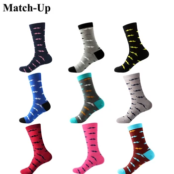 

Men's combed Cotton mustache socks 9 styles US size(7.5-12)