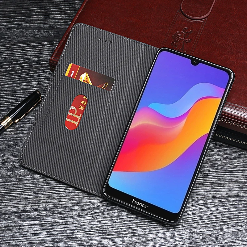 Для Honor 8A чехол Роскошный кожаный флип чехол для Honor 8A защитный чехол для телефона Ретро задняя крышка
