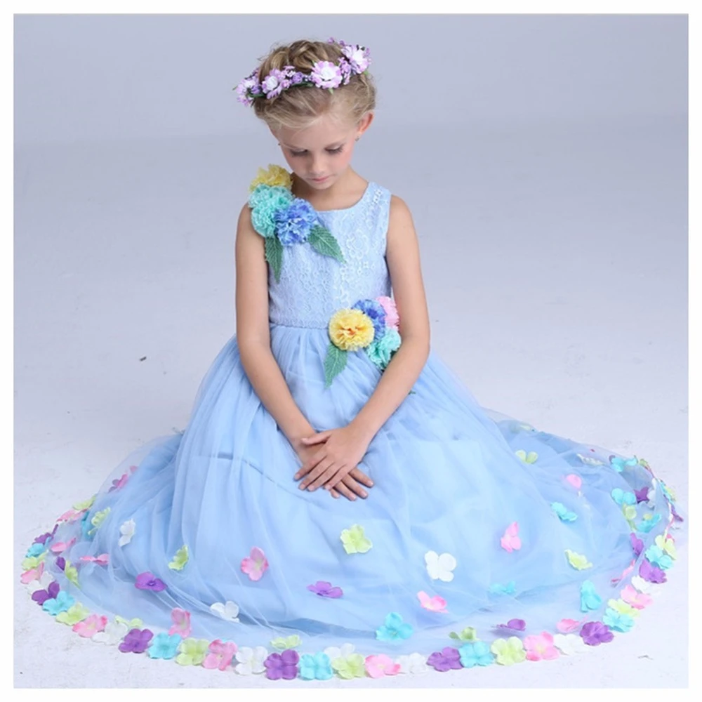 美容結婚式女の子ドレスパーティー王女の衣装エレガントな花妖精シンデレラページェントvestidoドレス子供服 Wedding Girl Wedding Girl Dressgirls Dress Aliexpress
