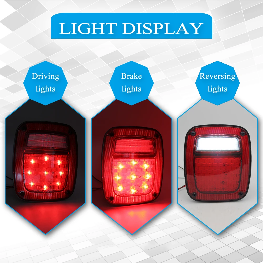 CO LIGHT 1 пара светодиодных задних фонарей тормозное освещение для вождения Jeep Wrangler