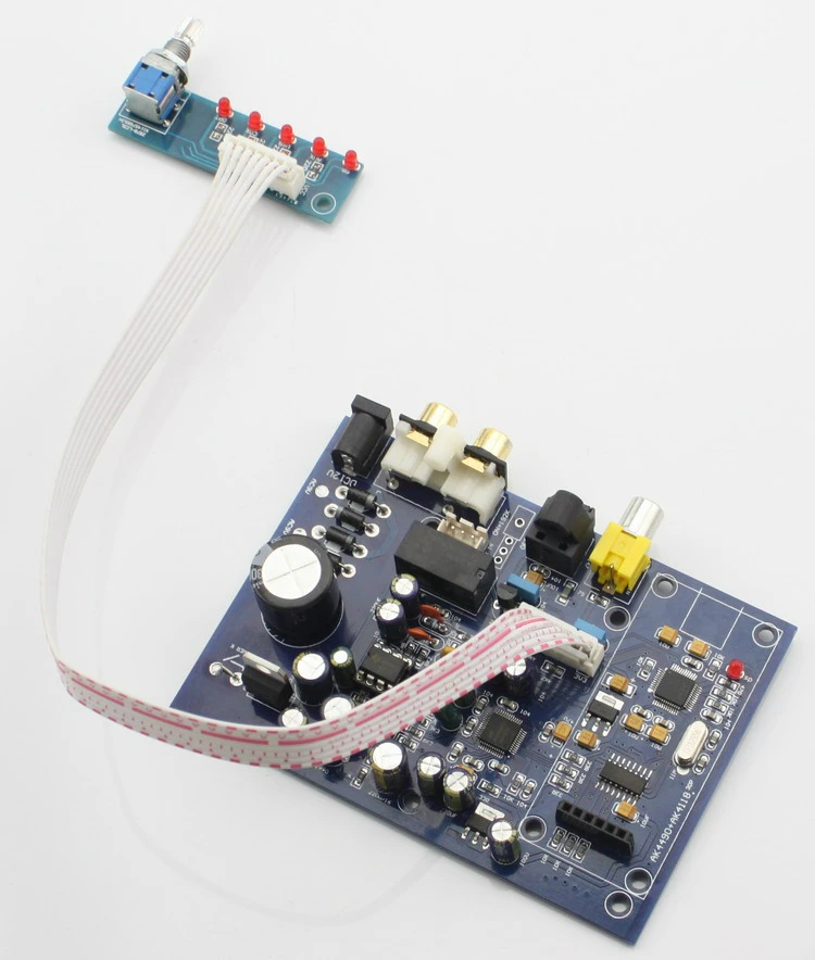 15W AK4490 + AK4118 four-channel input DAC decoder board with fiber-optic coaxial USB (+USB daughter card)