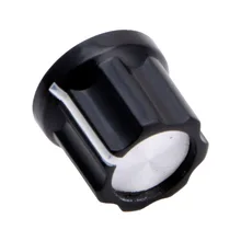 6mm agujero del eje plástico roscado knurled potenciómetro perillas para Fender Guitarras