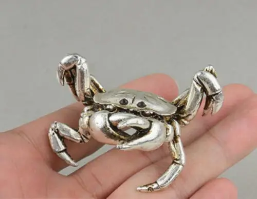 China 's old Miao silver carving the patron saint of vivid crab | Дом и сад