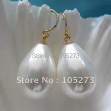 10 пар AA 4-18 мм белый Цвет море В виде ракушки капельного жемчужные серьги золотые молния модная одежда для девочек; для женщин подарок ювелирные изделия