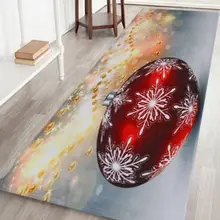 Главная Новогодние ковер с Санта Клаусом и снеговиком колокол печати Anti-slip Дверь коврики Рождество коврик крытый Декор Кухня Спальня коврик