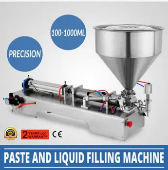 

100-1000ml Liquid Filling Filler Machine Stainless Cream pasty Stainless Pneumatic Magnetic Paste