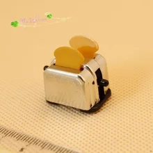 Мини Кукольный дом модель Кухня Интимные аксессуары металлический тостер