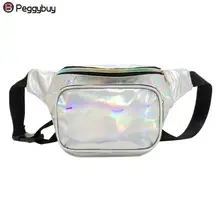 Поясные сумки для женщин, серебряная поясная сумка для женщин, пояс банана, сумка-кошелек, сумка для ног, голографическая поясная сумка, лазерная нагрудная сумка для телефона