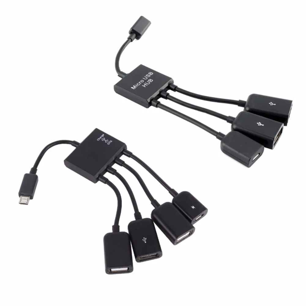 OTG 3/4 порт Micro USB зарядное устройство концентратор кабель разделитель соединитель Адаптер для смартфона компьютер планшет ПК кабель для передачи данных