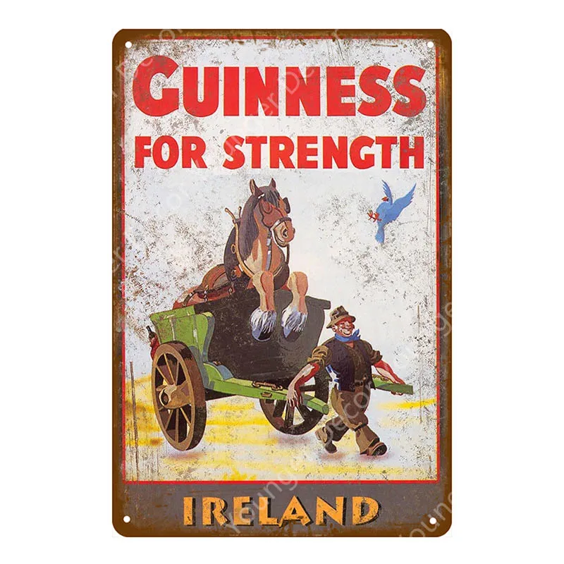 Guinness хорошо для вас дает вам прочность металла Металическая табличка с надписью
