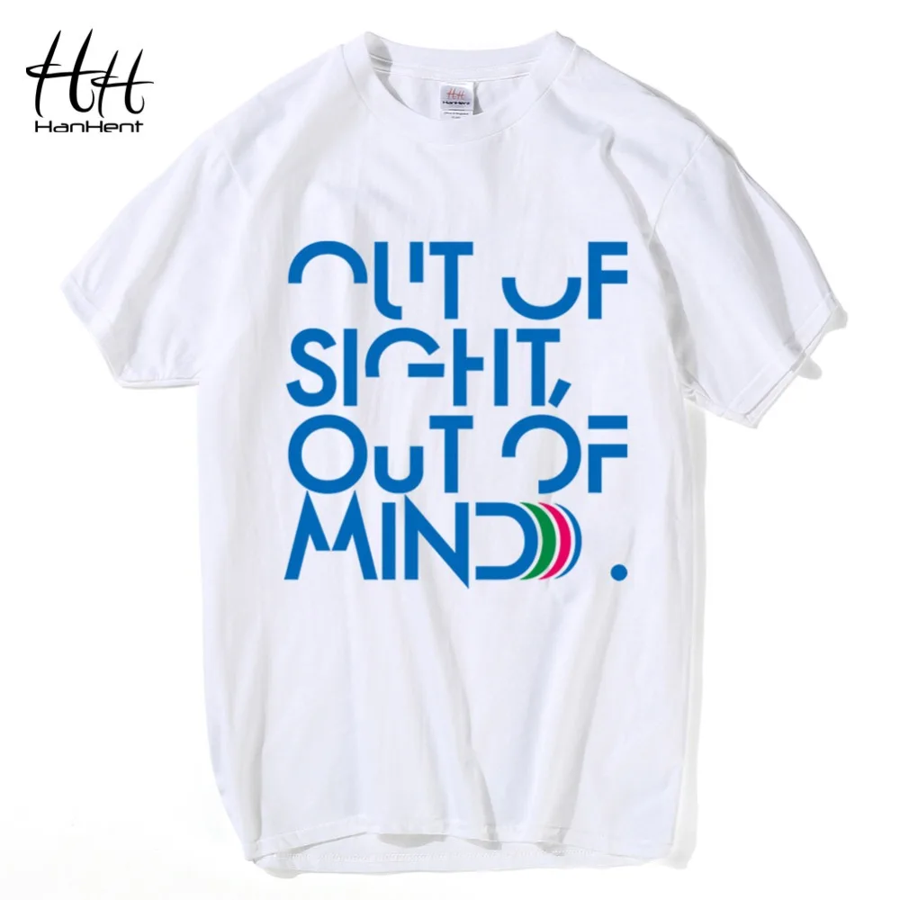 

HanHent Creative Casual T-shirts Man O-neck Fashion Letter Tee shirt Business Brand Fitness T shirts Bodybuilding Tshirts TA0776