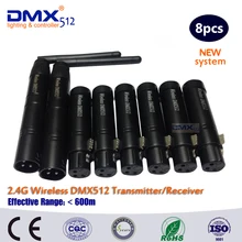 Бесплатная Доставка DHL wireless dmx 512 передатчик беспроводной приемник контроллер