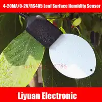 4-20MA Leaf Surface Humidity Sensor / 0-2V Voltage Output Leaf Surface Moisture Sensor / RS485 Foliar Simulation Moisture Sensor
