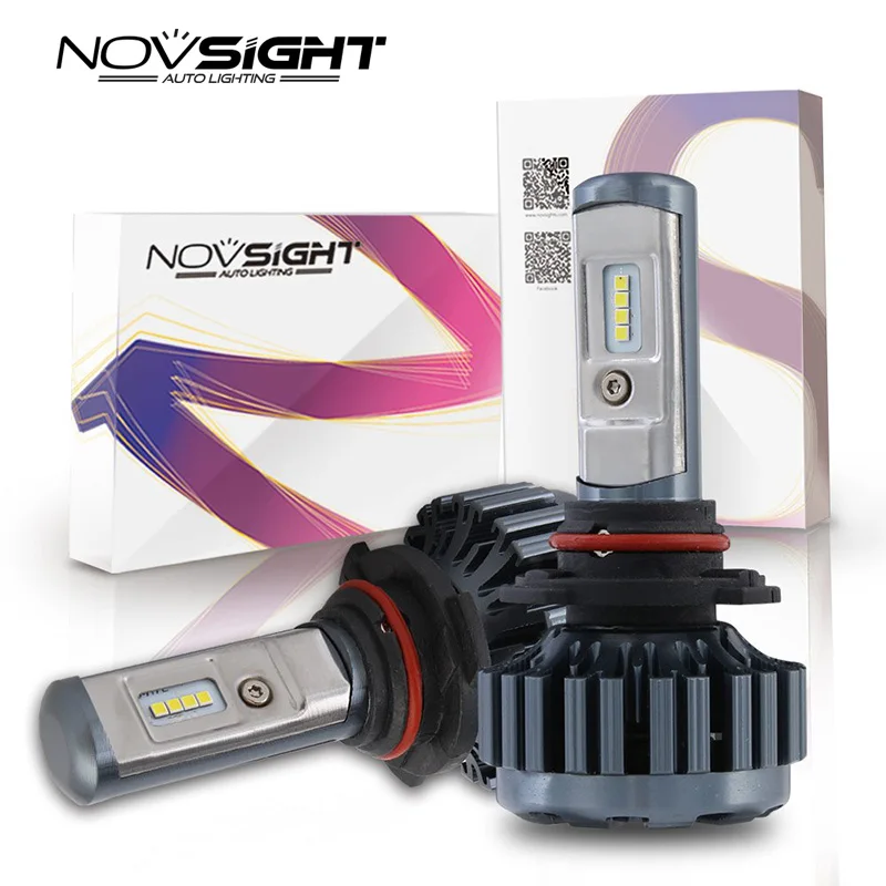 

2 Pcs Novsight 9006 HB4 Led Bulb 12000lm Automobiles Lamp 6000k Car Headlight 60w Car Driving Fog Lights 12v Dc8v-48v Headlamp