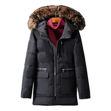 Зимние мужские парки куртки с хлопковой подкладкой мужские повседневные куртки Утепленные Пальто Теплая одежда Размер M-3XL