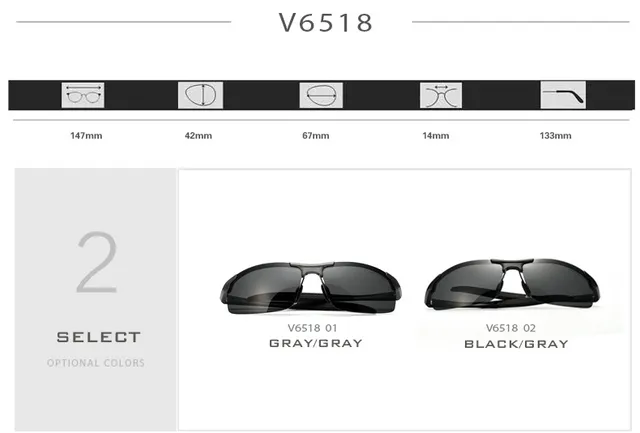 Occhiali Fotocromatici Alluminio Uomo Occhiali Da Sole Uomo VEITHDIA HD | Lenti Fotocromatiche Polarizzate | Montatura In Alluminio Occhiali Retrò Moderni - Foto 3