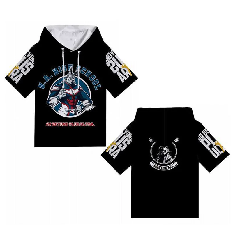 Cosroad Boku No My Hero Academia Cosplay Hoodie Todoroki Shoto Midoriya Izuku Costumes Men Women Short Sleeve Summer T-shirts 1 (14)