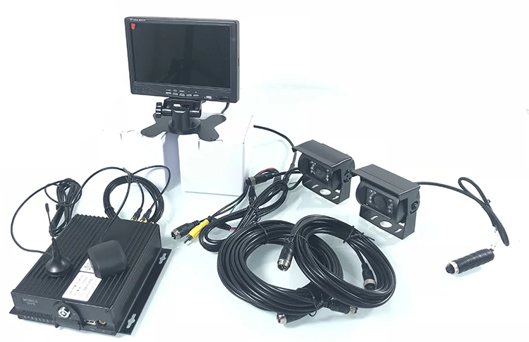 Cartão Dupla Monitoramento 1-4 Canal Coaxial Ahd960p Megapixel Sistema Host 3g Gps Caminhão Engenharia - Escavadeira Suíte sd hd 19 Câmera multiângulo automotiva