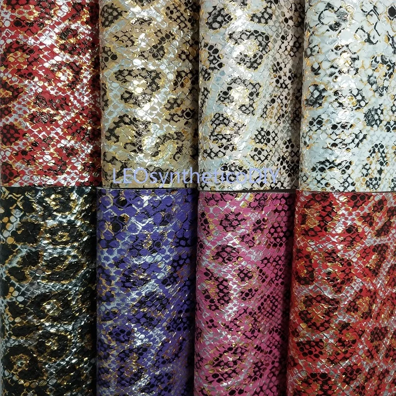 

1PC 21X29CM Synthetic Letaher, Cuero Sintetico Printed Leopard Leather For Making Bows Accessories LEOsyntheticoDIY T146