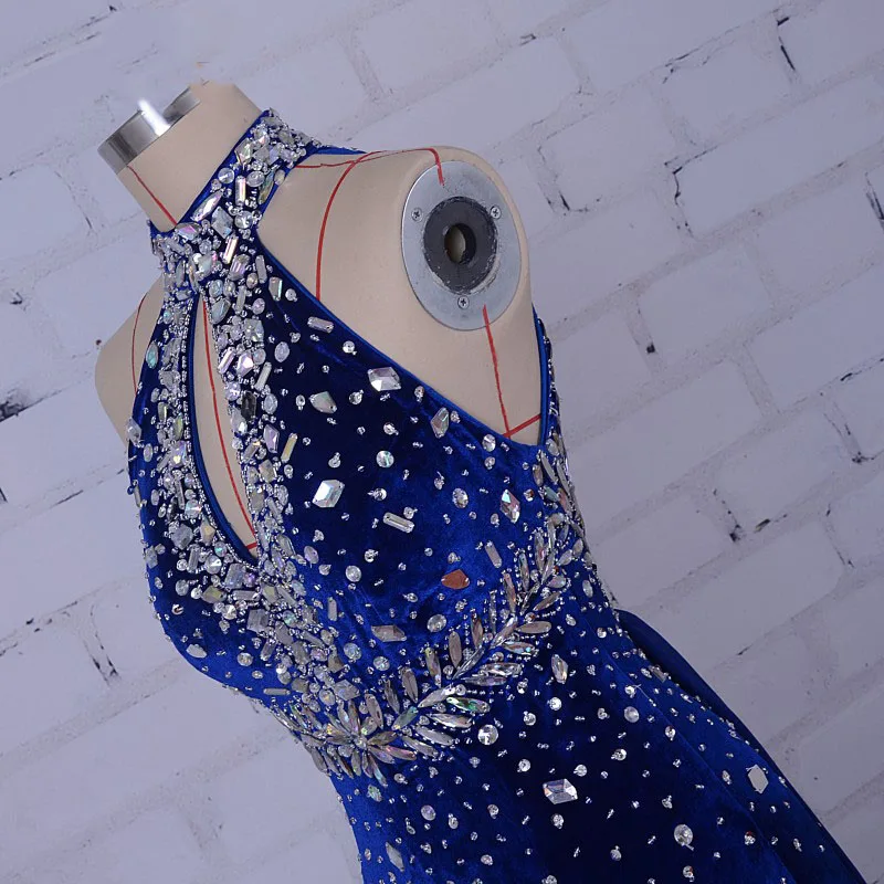 LORIE-Luxury-Evening-Gowns-High-Neck-Beaded-Velvet-Crystals-Mermaid-Royal-Blue-Prom-Dress-robe-de (2)