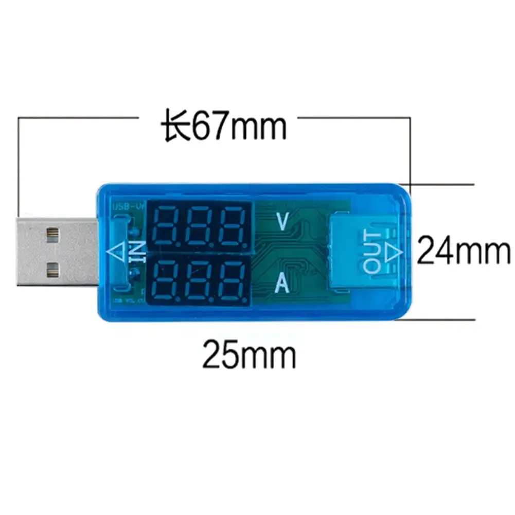 Цифровой DC3.5V DC20V USB Тестер вольтметр amperimetro измеритель напряжения тока Амперметр