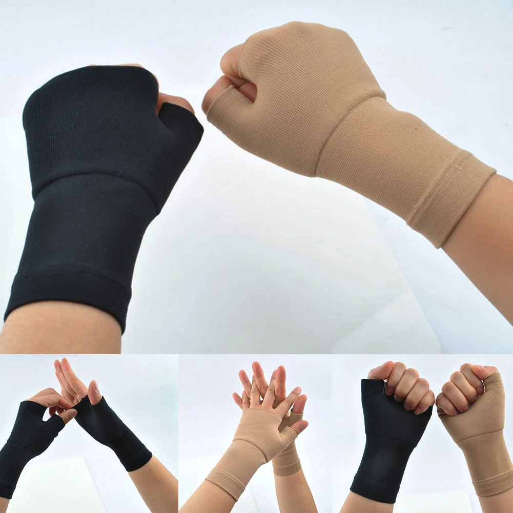 2 шт. перчатки компрессионный рукав медицинский поддержка запястья мышцы артрит большой палец тендонит суставы боли корректор спортивные растяжения