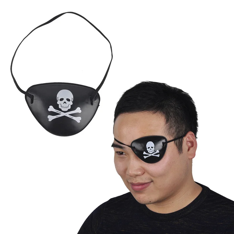 

10pcs/lot Captain jack sparrow skull pirate eye patch part mask crossbone masks carnival costume partys kids children toy gifts