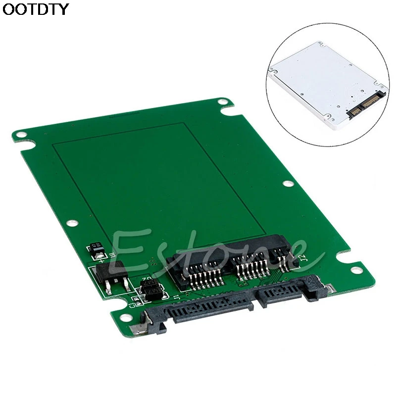 1 8 &quotMicro SATA SSD HDD до 2 5&quot адаптер конвертер карта с 7 мм толщиной Новый|8 sata|micro ssd