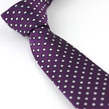 Для мужчин костюм Галстуки Дизайн красное вино в белый горошек жаккардовая тощий галстук 7 см Сорочки выходные для мужчин свадебные галстук gravatas Corbata