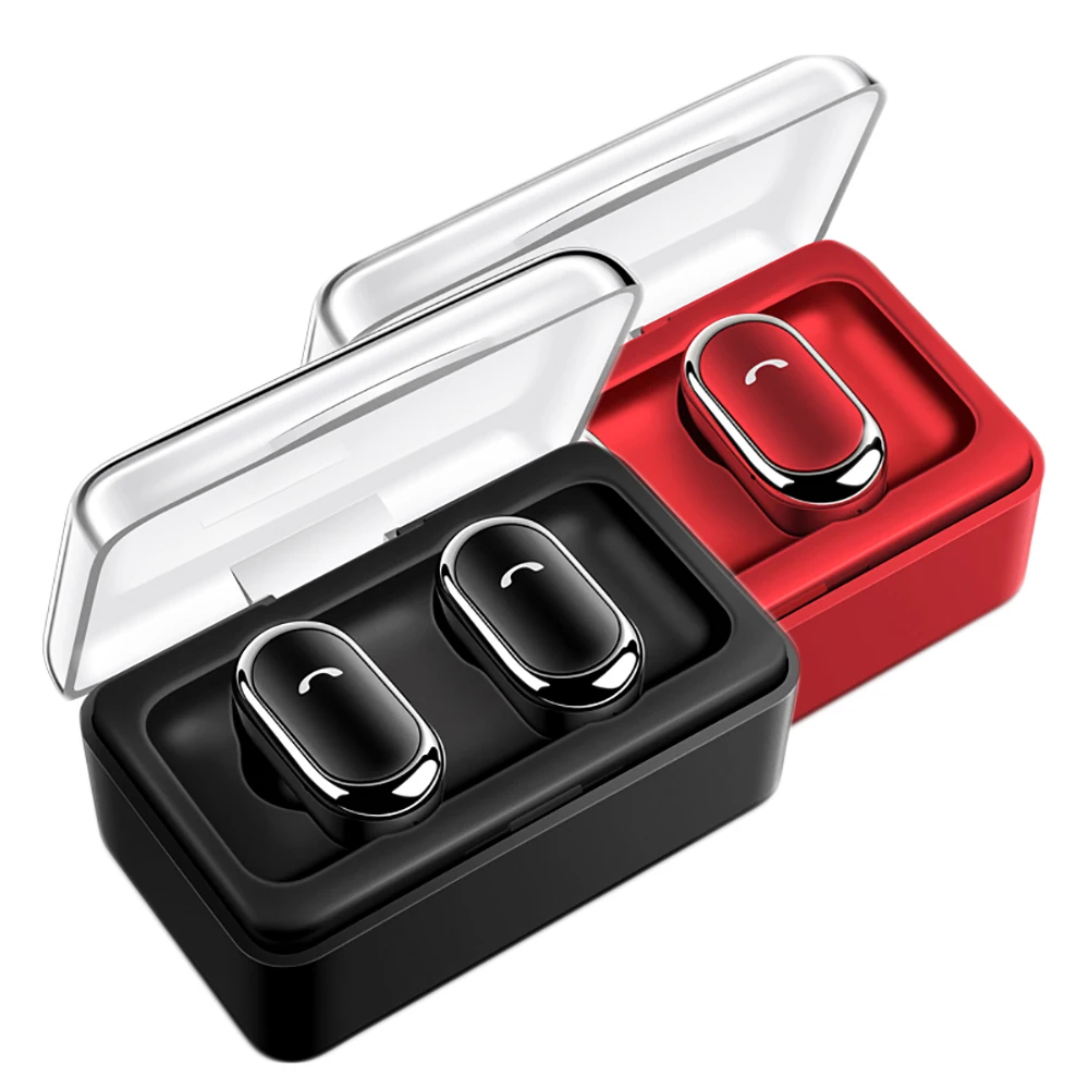 

D005 TWS Bluetooth 5.0 Earphone Stereo Binaural Earphones Noise Reduction Headset Wireless Earbuds with Microphone Charging Box