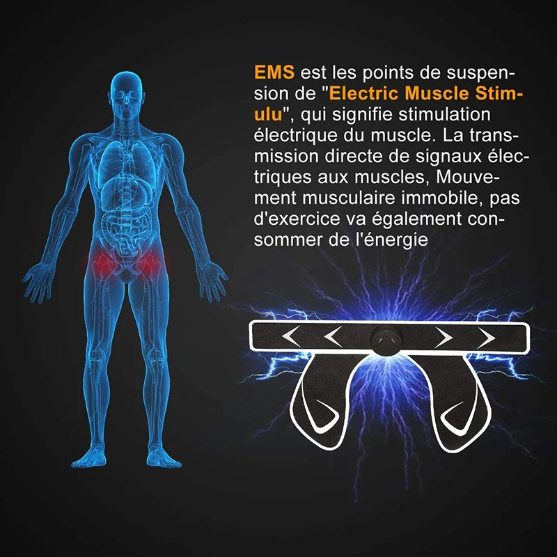 Перезаряжаемый EMS тренажер для бедер стимулятор мышц ABS фитнес ягодицы подтяжка ягодиц тонер тренажер для похудения массажер унисекс