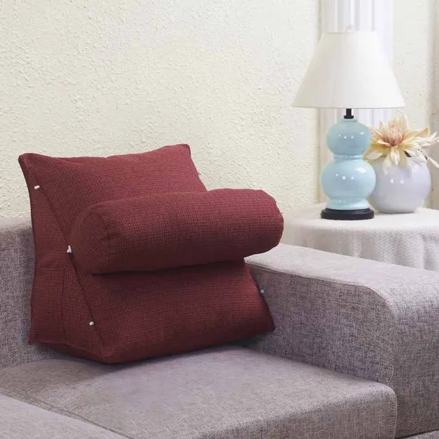1PC Rest Pillow Back Support Cushion for Sofa Stereo Triangular