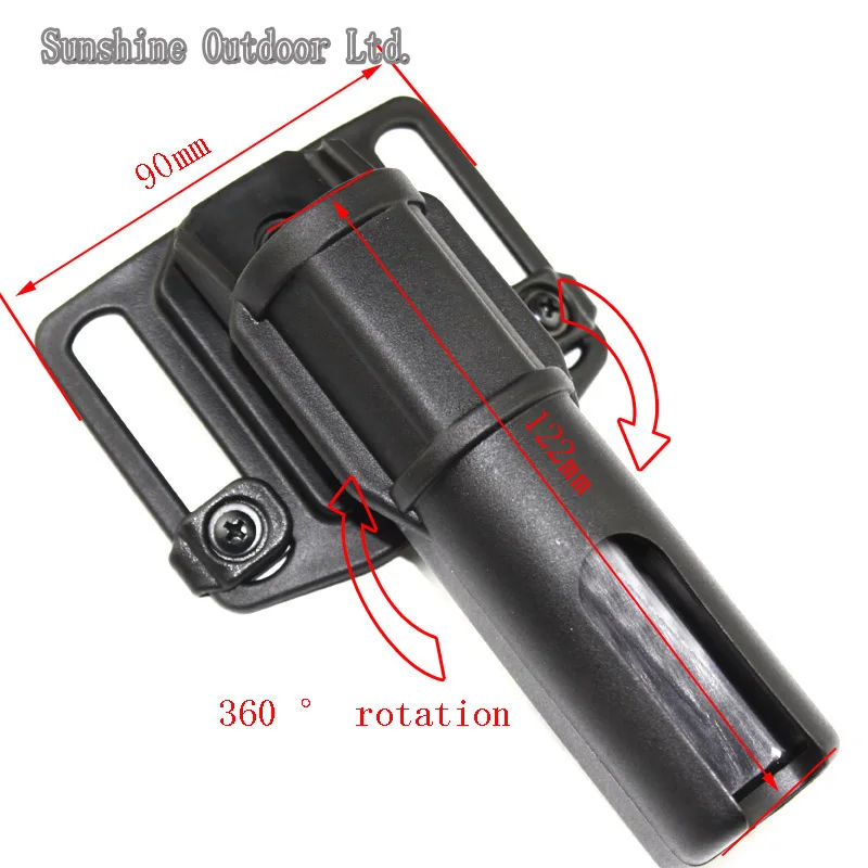 360 degree rotation ASP batons & flashlight holster (Medium)baton asp