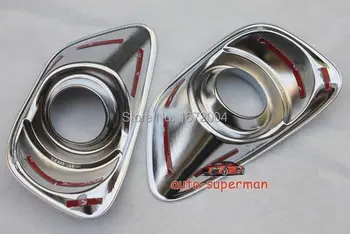 

Chrome Front Fog Light lamp cover Bezels Trims For JEEP Compass 2011 2012 2013