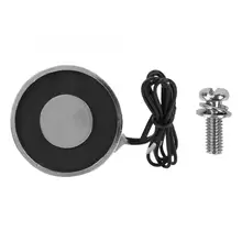 Промышленный магнит DC 12 V/24 V круглой формы 20Kg/200N Электрический магнит 34*18mm Электромагнитный Подъемный всасыватель подъемник на постоянных магнитах