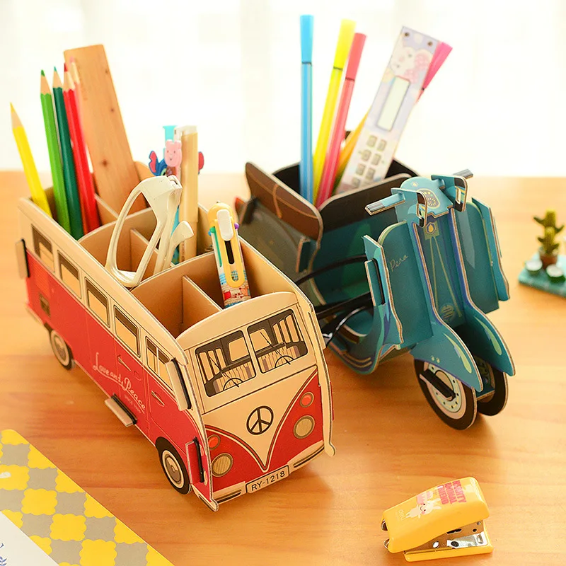 Kawaii Multifunction DIY Pen Holder Pens stand Pencil Holders for Desk